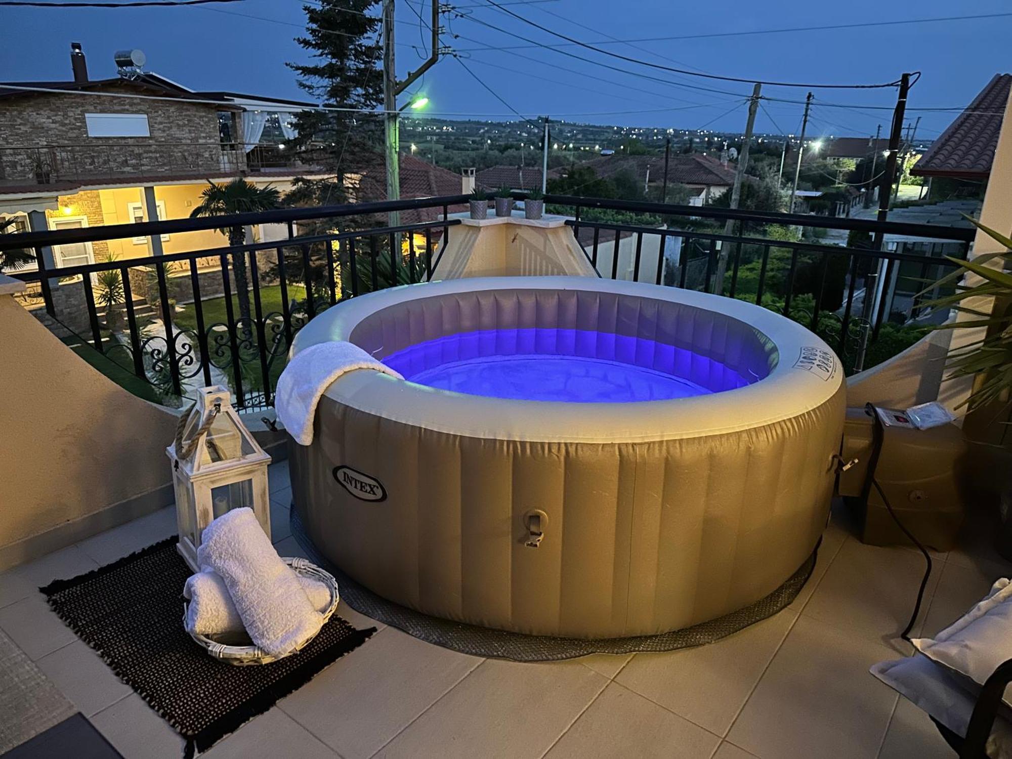 Villa Vaso With Jacuzzi Epanomi Exterior photo